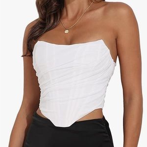 White corset top from Amazon